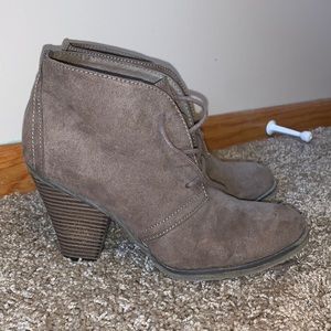Dune brown booties